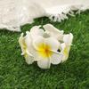 AWAYTR Artificial Plumeria Headbands High Elastic Cotton Rope Ponytail For Women Hair Ties Holders Rubber Band Korean Headdress
