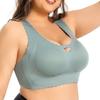 European and American Large Size Seamless Underwear Women's Gathered Anti-sagging No Steel Ring Breast Fat Girl Bra