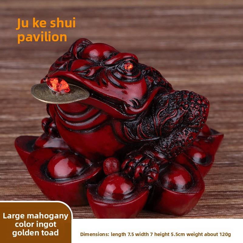 Lucky Golden Toad Ornament Three-legged Toad Home Decoration Gifts