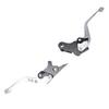 Brake Clutch Lever Aluminum Alloy Anodized Adjustable Motorcycle Hand Lever Replacement for GB350S CB350 RS Silver