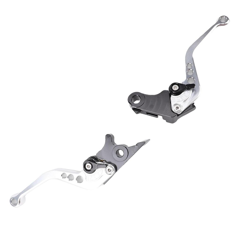 Brake Clutch Lever Aluminum Alloy Anodized Adjustable Motorcycle Hand Lever Replacement for GB350S CB350 RS Silver