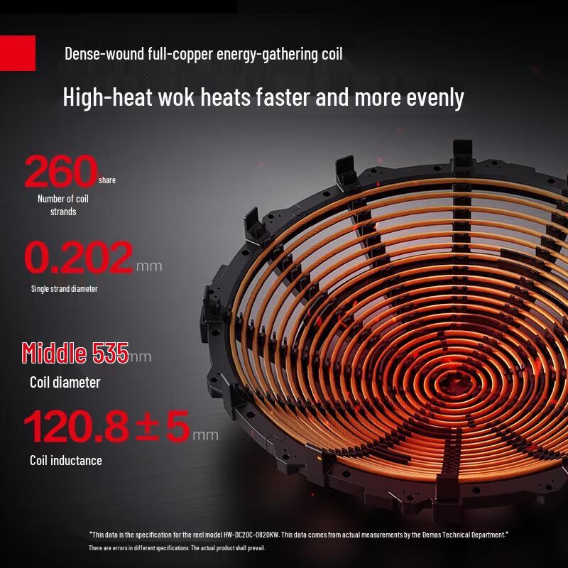 DEMASHI Commercial 25kW Single-Head Induction Wok Stove