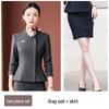 Luxury Women's Autumn/Winter Suit Set for Jewelry Store, Hotel Receptionist, and Salon Workwear