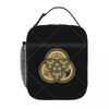 The Magnificent Seal Of The Holy Trinity Lunch Bag Reusable Portable Cooler Thermal Lunch Box Oxford Bento Tote Bag for Work