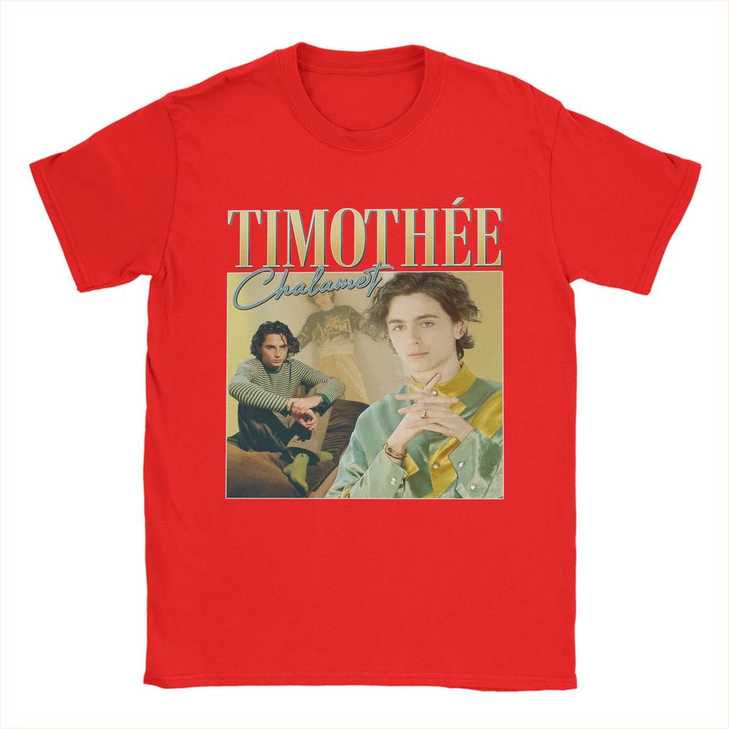 Casual Timothee Chalamet Actor TShirt Unisex Round Neck 100 Cotton T Shirt Short Sleeve Tees Plus Size Tops