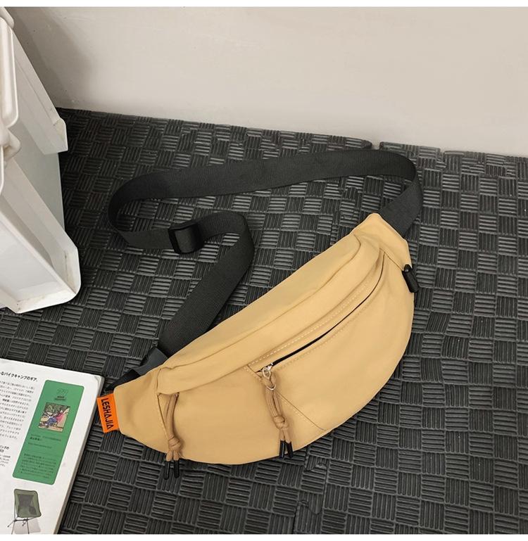 Summer Personalized Breast Bag Men'S Japanese Outdoor Simple Casual Messenger Bag Fashionable Foreign Style Zipper Women'S Fanny Pack