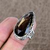 Smoky Topaz Genstone Handmade 925 Sterling Silver Jewelry Ring Size 8 KKG-490