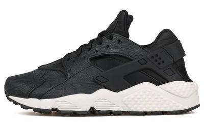Air Huarache Run Premium Black/Black Light Bone Women's 683818-010