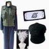 Anime Fourth Hokage Kakashi Hatake Cosplay Costume For Young Ninja, Includes Wig.