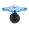 Aluminum Alloy Square Mounting Base with 1 Inch Ball for Head Mount for Zumo 400/450/500/550/660 Rider GPS for Motorcycl
