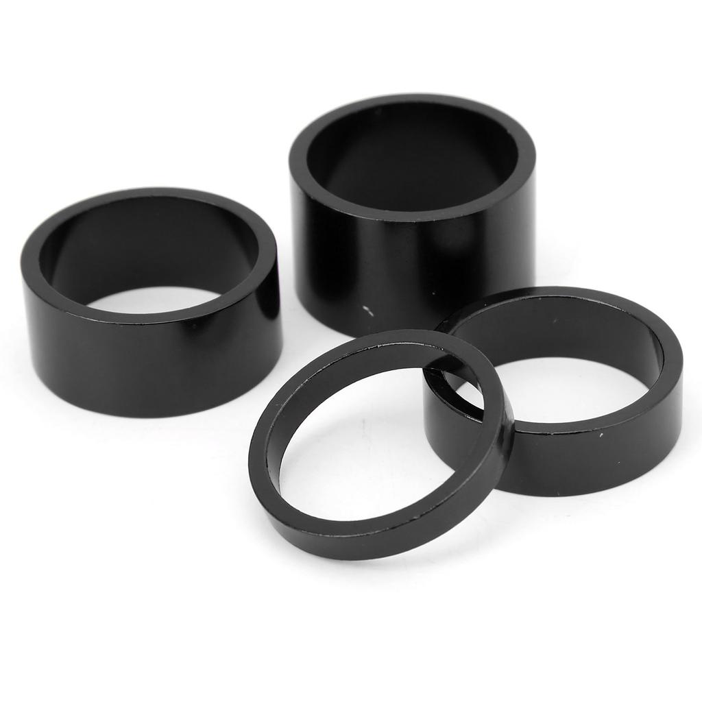 4ks/sada Podložka přední vidlice jízdního kola Podložky pod hlavové složení 5 10 15 20 mm Podložka pod představec hlavového složení Těsnění Černá
