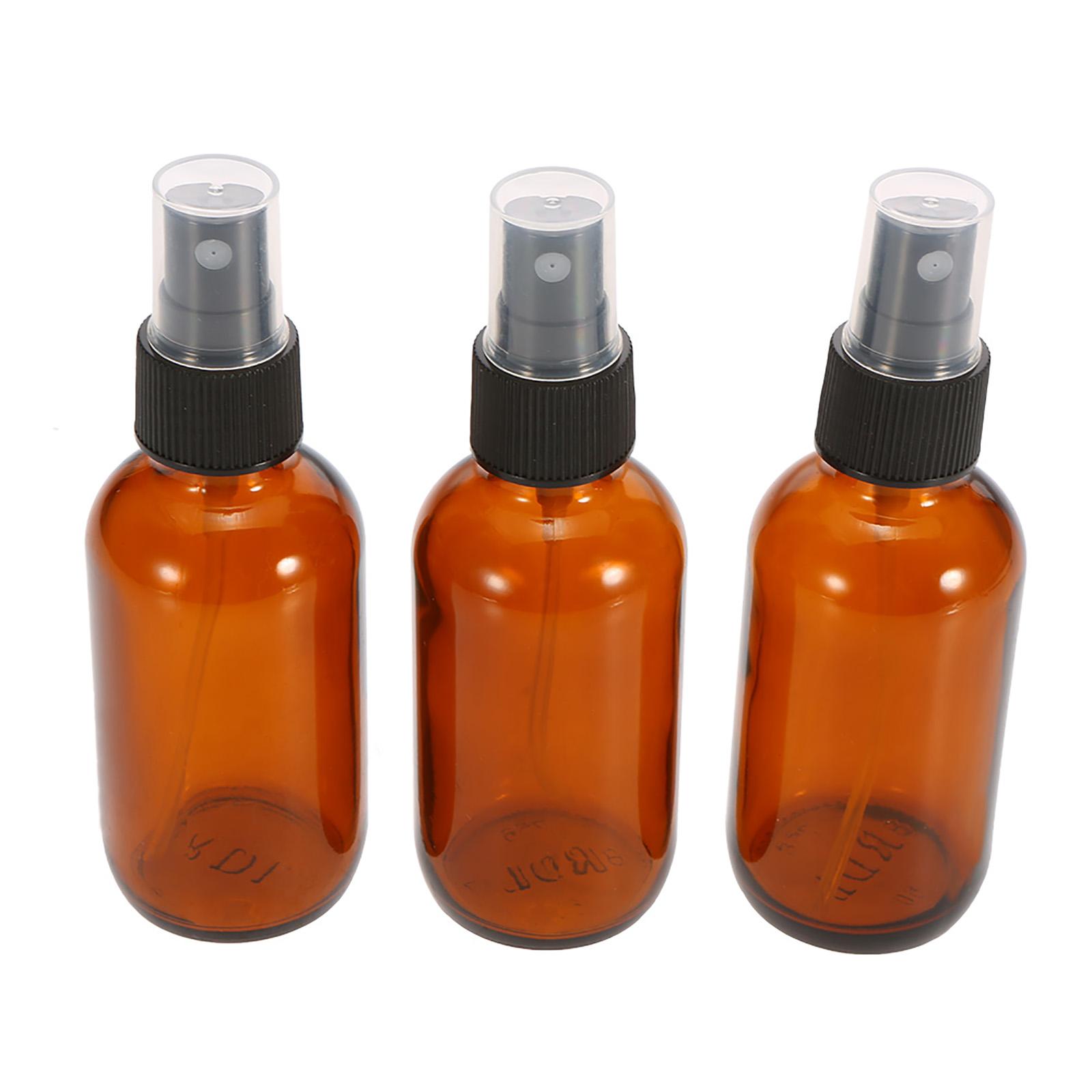 

Флакон-спрей из янтарного стекла, черный распылитель мелкого распыления, 50 мл, упаковка из 3 штук, контейнер-атомайзер для эфирных масел, химикатов, парфюмерии белый