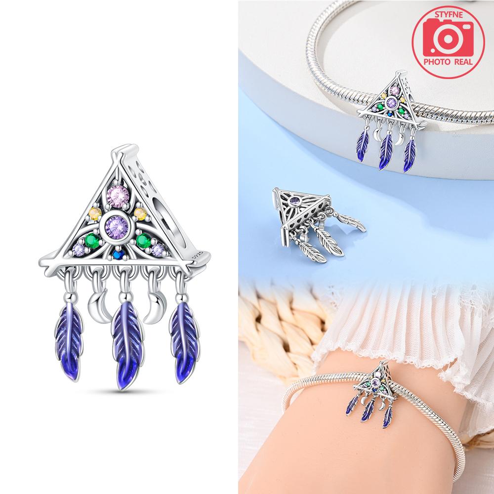 Charm Bead Components Plata Dreamcatcher Triangle Bead Components Copper Metal Colors Designed For Charm Bead Components Copper Metal Colors