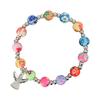 Elegant First Communion Bracelet For Girls Silver Angel Cross Pearl Jewelry Gift Set With Card And Fabric Bag