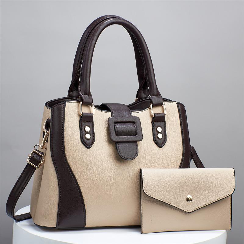 Versatile Large Capacity Women's Handbag Simple High-End Womens Single Shoulder Crossbody Bag Pure Color Casual Tote Bags