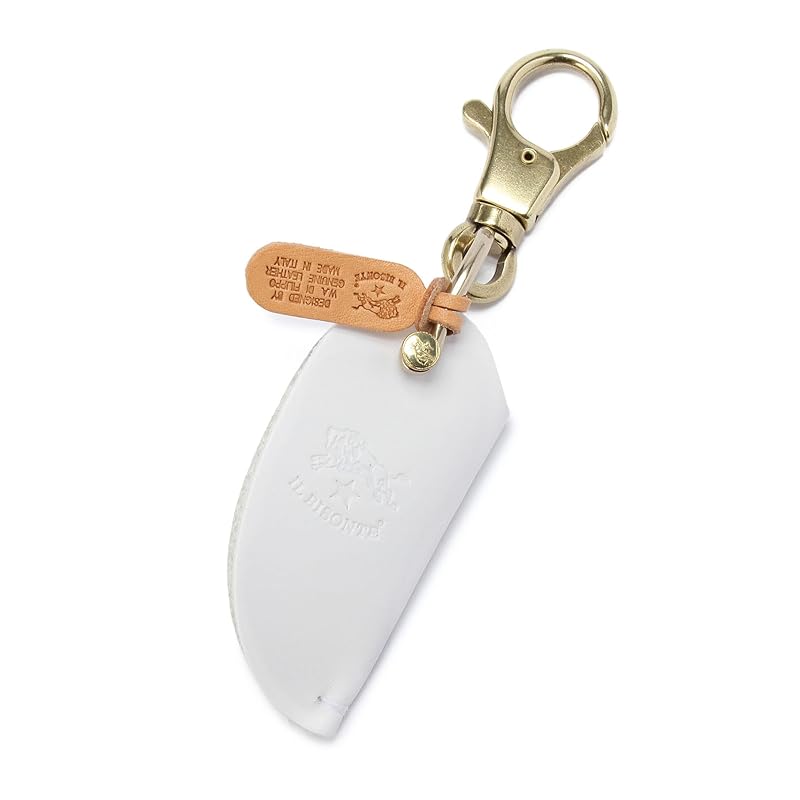 

[IL BISONTE (Il Bisonte)] key ring key ring leather genuine leather cowhide ladies men s unisex white white