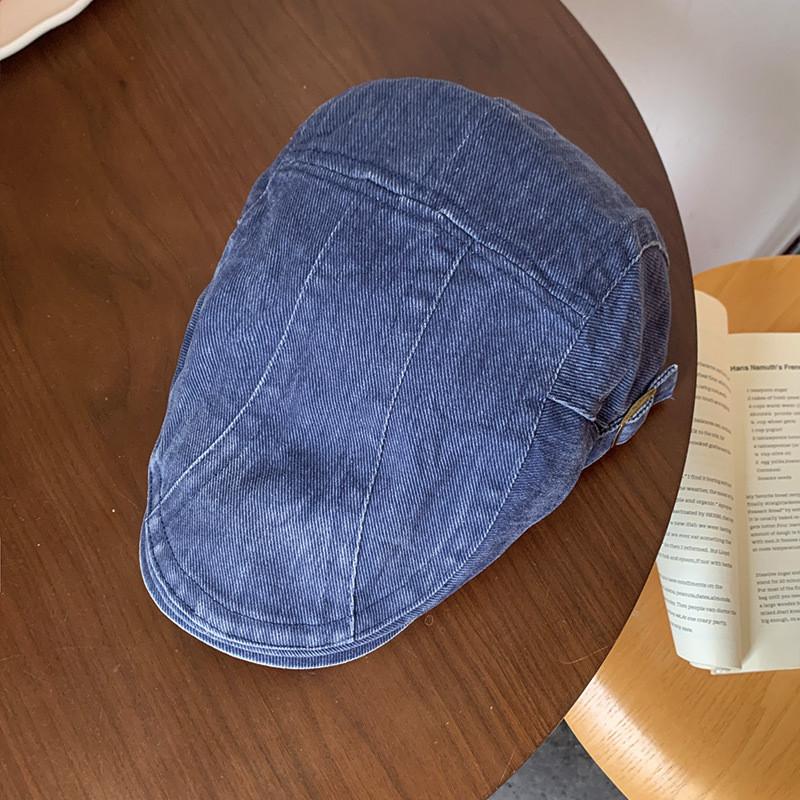 Fashionable Washable Denim Beret Hat In Various Color For Spring And Summer Wear