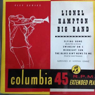 7inch Record LIONEL HAMPTON BIG BAND  Lionel Hampton Big Band SEB10025 COLUMBIA 1957 UK Jazz Used