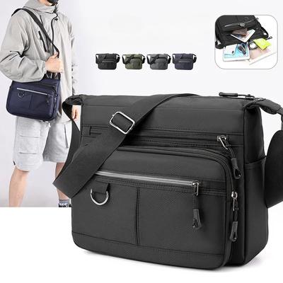 Nová pánská taška přes rameno Vodotěsná kabelka Oxford Luxury Design Crossbody Velkokapacitní taška Messenger pro muže