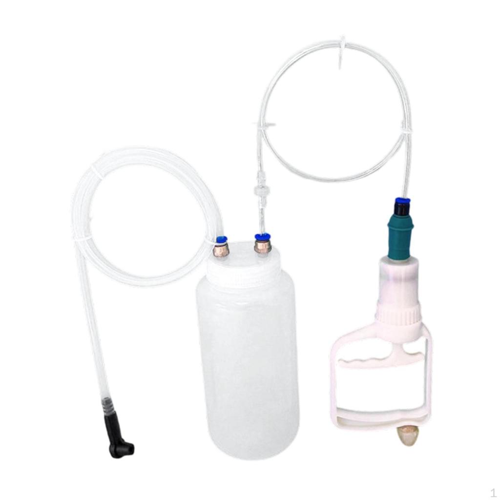 Car Brake Fluid Oil Change Set Auto Extractor 2L Bottle with Soft Hose Practical Siphon