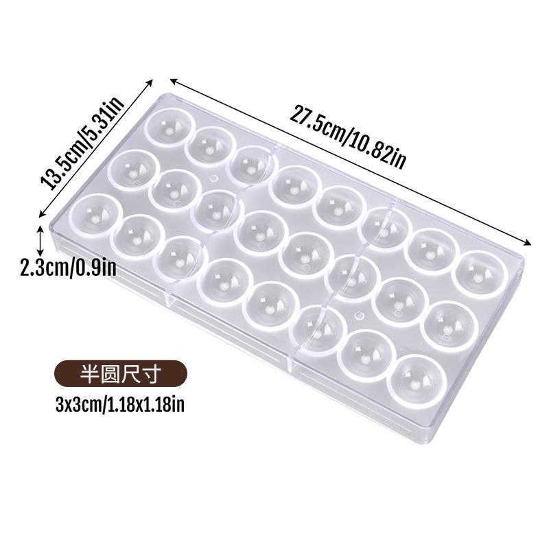 Food-grade Chocolate Molds, DIY Three-dimensional Transparent Molds, Household Molds for Cakes and Candies
