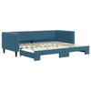 VidaXL Daybed with Pull-out Bed Blue 90x200 Cm Velvet 3196690