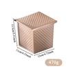 Carbon Steel Corrugated Bread Box With Lid Non-Stick Toast Mold Homemade Baking Mold For Loaf Sandwich Cake Dough