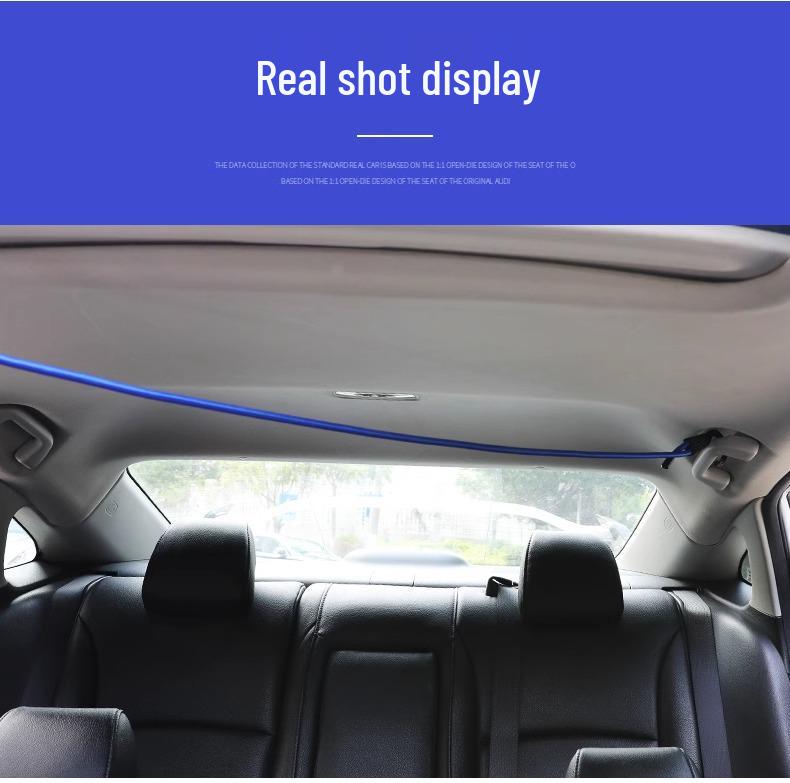 Adjustable Car Elastic Strap with Hooks for Trunk Storage