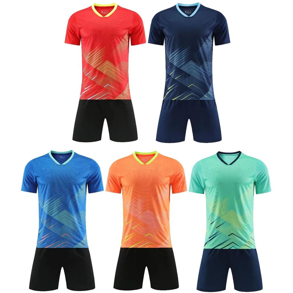 Cross-border spot 2026 new children's football jersey set, male and female students and teenagers team training competition jersey
