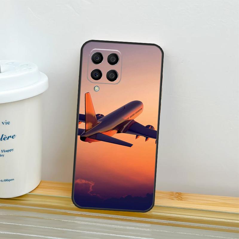 Airplane Plane Aircraft Case For Samsung Galaxy M52 M32 M12 M16 M14 M54 M13 M33 M53 M56 M36 M31 M11 M35 M55 M15 M06