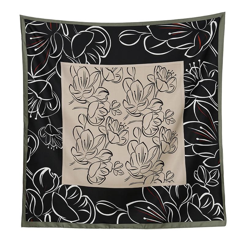 

Квадратный шарф 90*90 см из искусственного шелка, печатный фуляр, шаль, инновационный дизайн, узор, тюрбан, полиэстеровая повязка на голову, исламские хиджабы