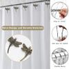 12 Pieces Shower Curtain Hooks Dragonfly Bathroom Shower Curtain Hooks Stainless Steel Shower Curtain Rings Decorative Shower Curtain Hangers Forest
