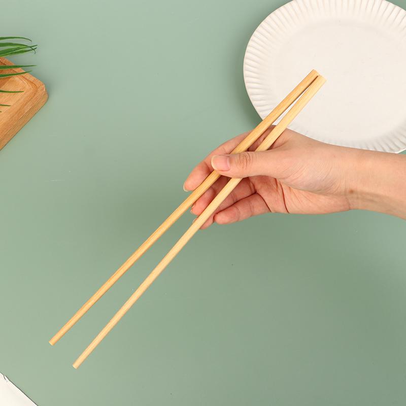 1Pair 2Colors 32Cm Long Size Deep Fry Noodle Chopsticks Food Sticks Chinese Style Lengthen Hot Pot Wooden Cooking Chopsticks