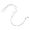 Schallverstärker Seilclip Tragbares Fixseil Fallschutz Schutzsilikon Schallverstärker Lanyard-Clip Weiß