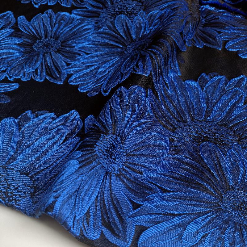 200x150cm Retro Chrysanthemum Large Flower Jacquard Fabric for Sewing Brocade Luggage, Shoes, Clothing Decor Handmade Fabric