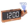 Projectieradio Wekker LED Digitaal Bureau Tafelhorloge Snooze Functie Verstelbare Projector FM Radio met Slaaptimer