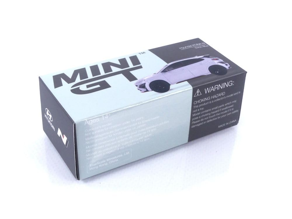 TrueScale Miniatures MINI GT Hyundai Kona N Sonic Blue Finished Model 1/64 (Left-Hand Drive) MGT00454-L
