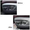 For Toyota Rav 4 Rav4 -2025 Carbon Fiber Color Seat Adjustment Button Panel Trim ABS Matte Silver Interior Accessory
