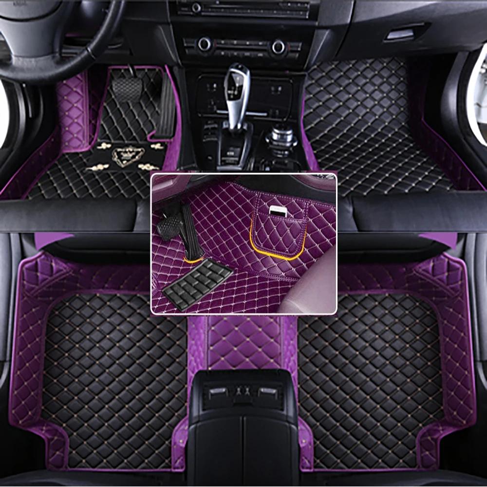 For Lincoln Aviator Nautilus 2019-2026 Auto Leather Waterproof Custom Car Floor Mats Carpets Foot Coche Accessorie Floor Liners