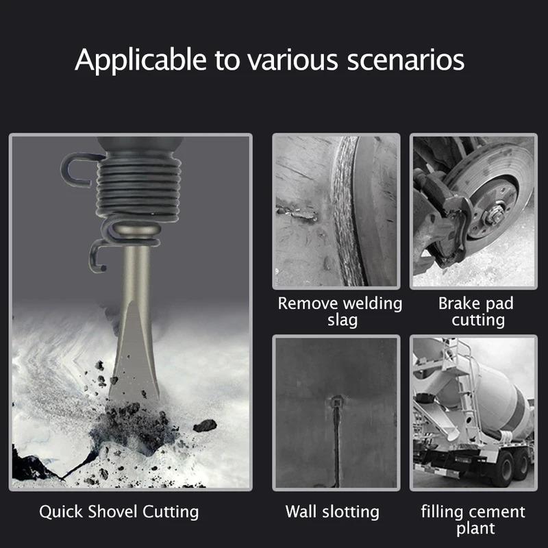 Industrial Air Hammer Powerful Handle Straight Type Air Chisel Pneumatic Hammer Shovel Tool Pneumatic Chisel Shovel Hammer Dril