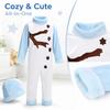 Baby Christmas Snowman Jumpsuit Costume, Stage Performance Outfit, Branch Arm Design