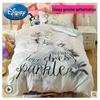 Girls' Frozen Princess Cartoon Cotton Bedding Set - 3 Pieces
