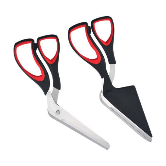 Yousheng Pizza Scissors, Non-Stick Pizza Scissors with Firm Grip Base, Food Grade Stainless Steel Pizza Cutter, Multifunctional Food Slicer & Pizza