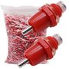 100 Pcs Chicken Waterer Feeder Poultry Nipples Drinker Drink Water Portable Supplies