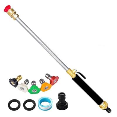 A65T-Jet Nozzle For Garden Hose Power Washer Wand High Pressure Washer Tool With 5 Different Nozzles And Hose Quick Connector