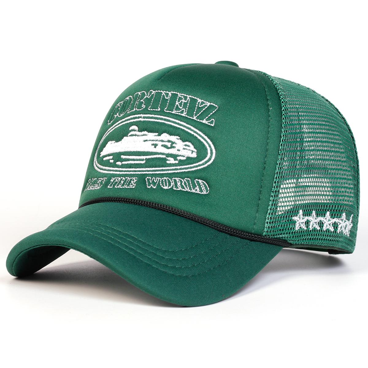 

Кепка Corteiz Авианосец - Вышивка Пентагона Регулируемая Гольф Бейсболка Унисекс зелёный