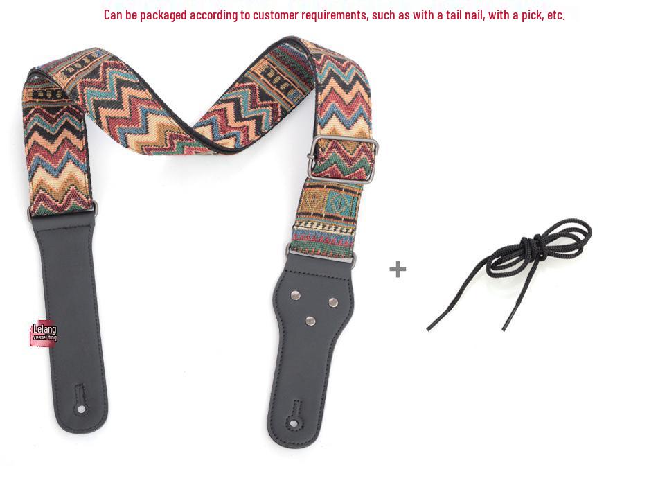 Bohemian Diagonaler Schwanzstift Gitarrengurt für Akustik- & E-Gitarren