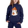 Kids Hoodie Sweatshirt Halloween Ghost Print Pullover Long Sleeve Hooded Top for Boys Girls Soft Comfortable Casual Wear