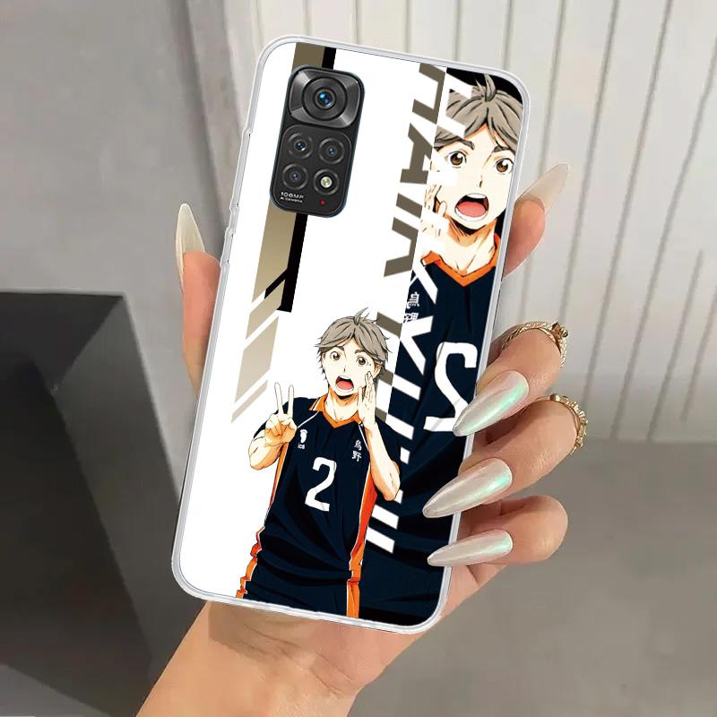 Anime Haikyuu Oya School Volleyball Phone Case for Xiaomi Redmi Note 15 14 14S 13 12S 12 Pro 11S 11 Plus 11T 11E 10S Soft Funda