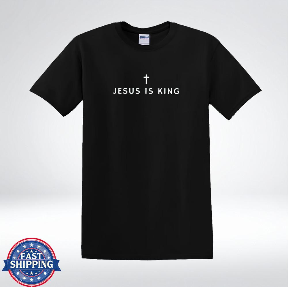 Иисус Царь Вера Крест Христианская Одежда Подарок Футболка S